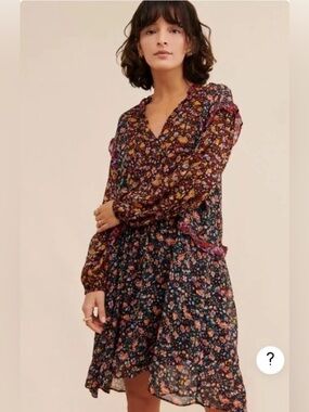 Anthropologie Helene Floral Tunic Dress